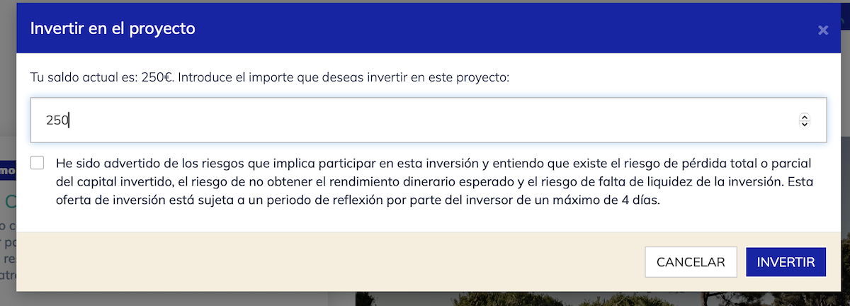 Civislend opiniones - cantidad inversion