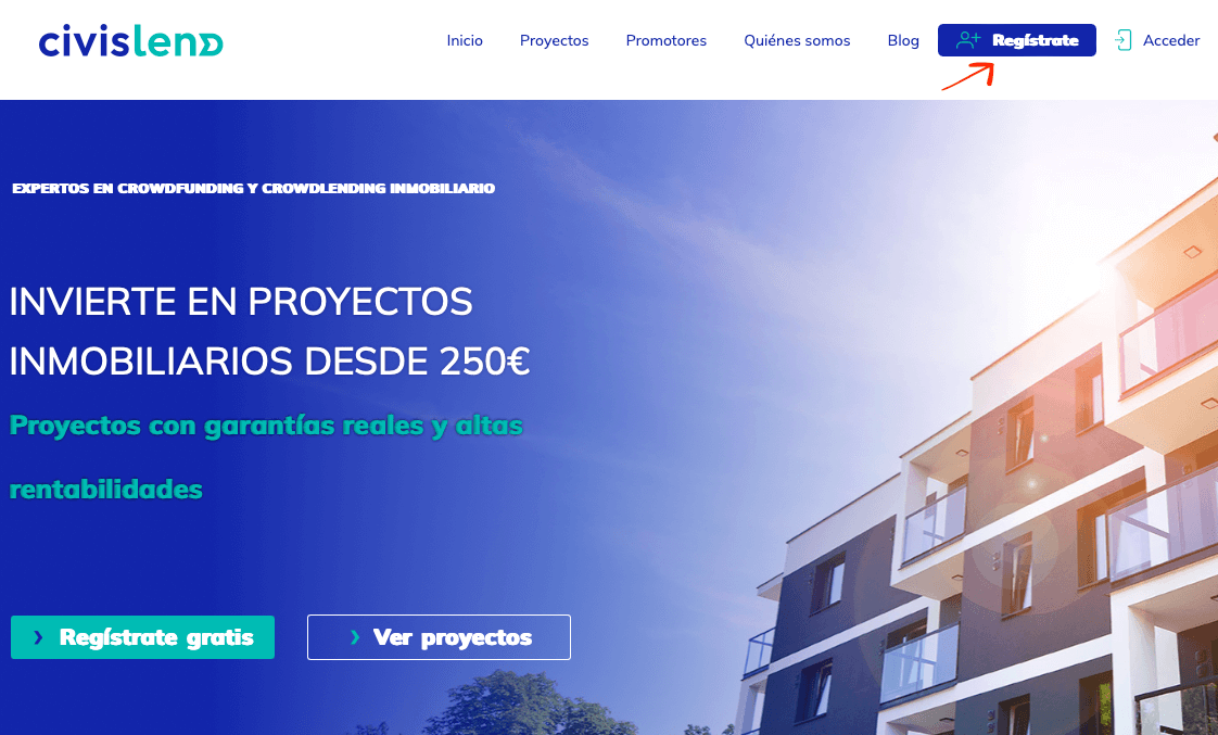 Civislend opiniones - registro 1