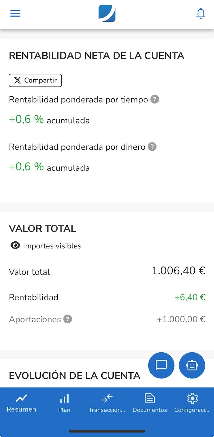 Indexa plan pensiones app movil