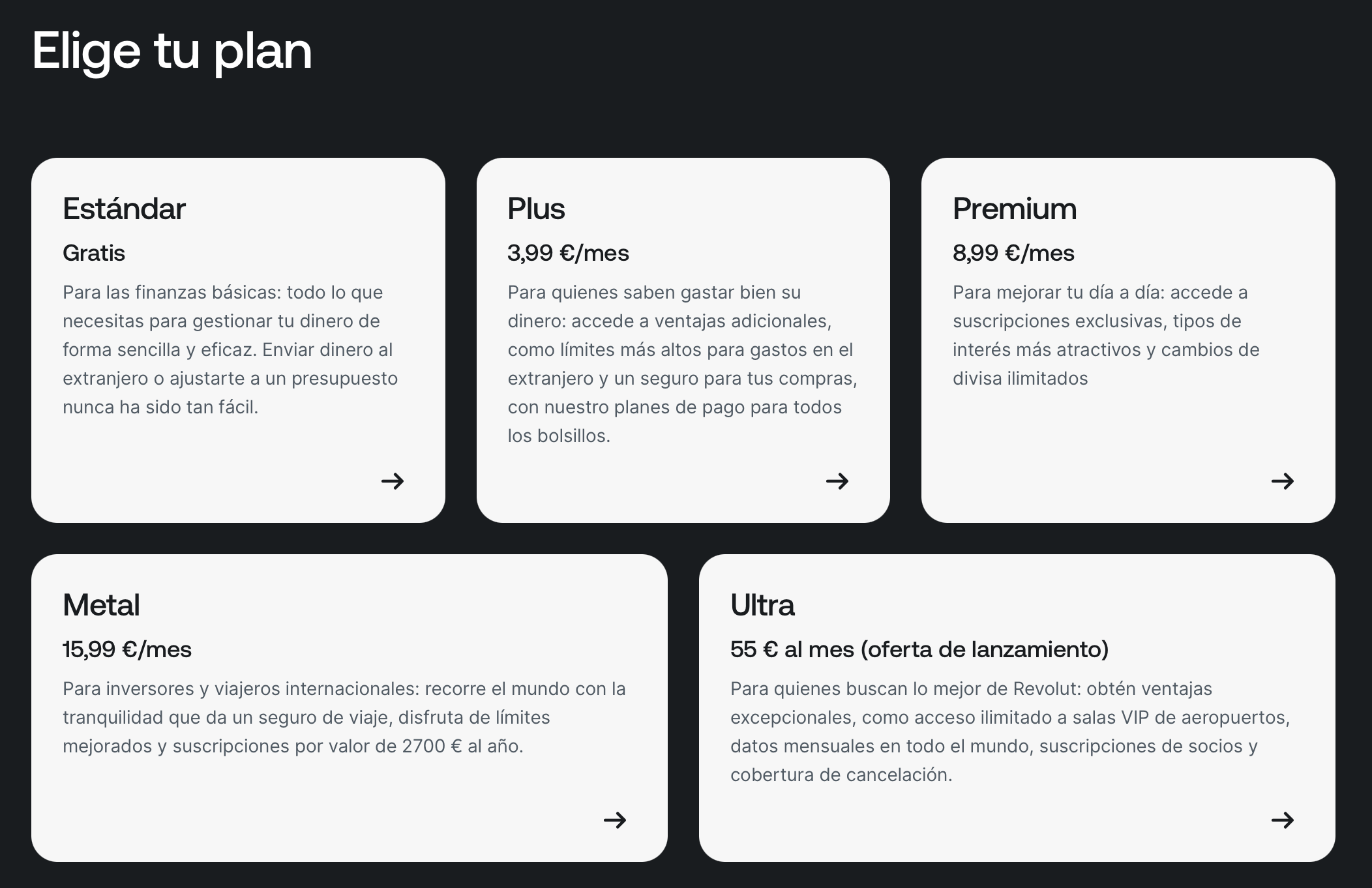 Planes de pago revolut opiniones