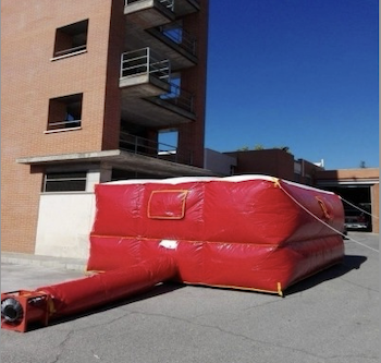 colchon seguridad bomberos - inversion