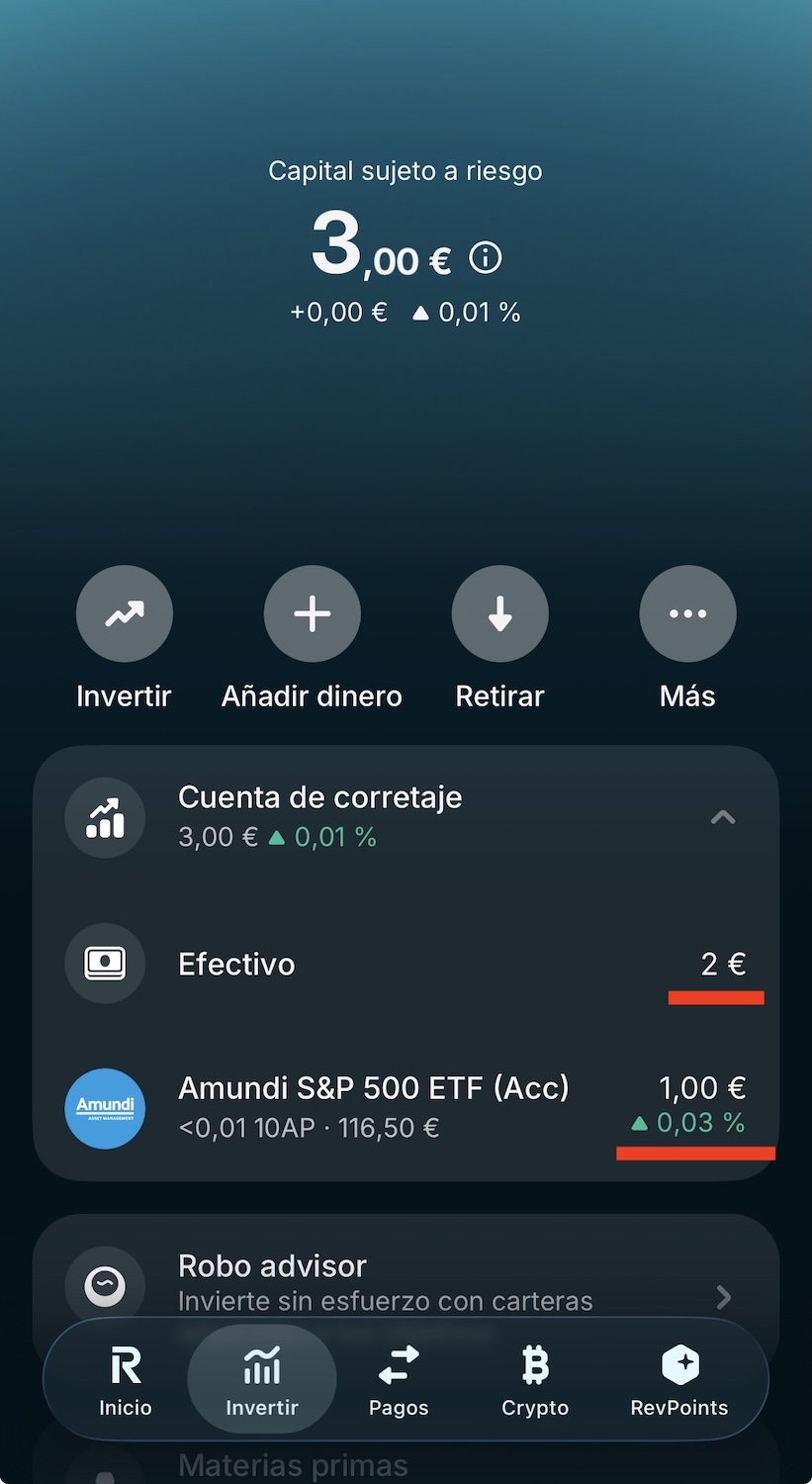 como invertir con revult - prueba 1
