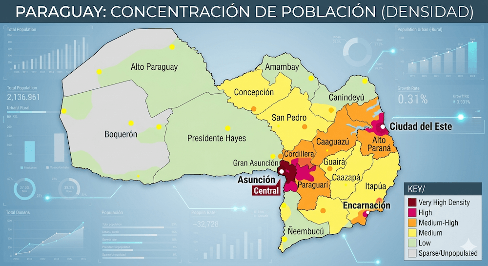 invertir en paraguay - zonas
