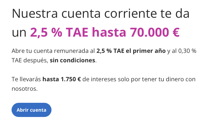 myinvestor cuenta remunerada