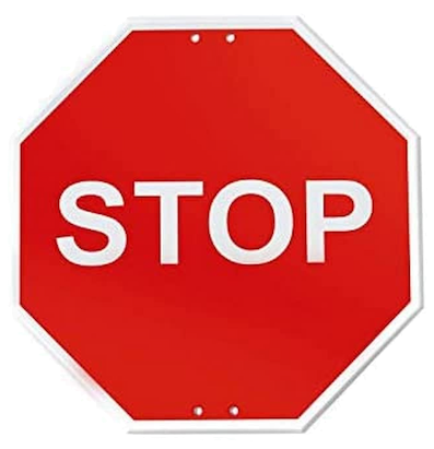 señal stop